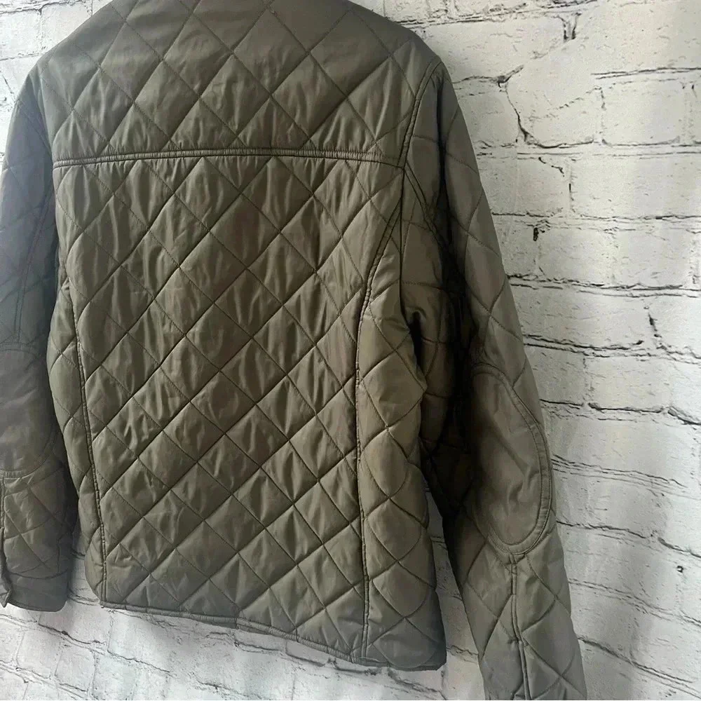 Cole Haan Olive‎ Green Quilted Winter Jacket Women’s Size Small - Picture 6 of 12